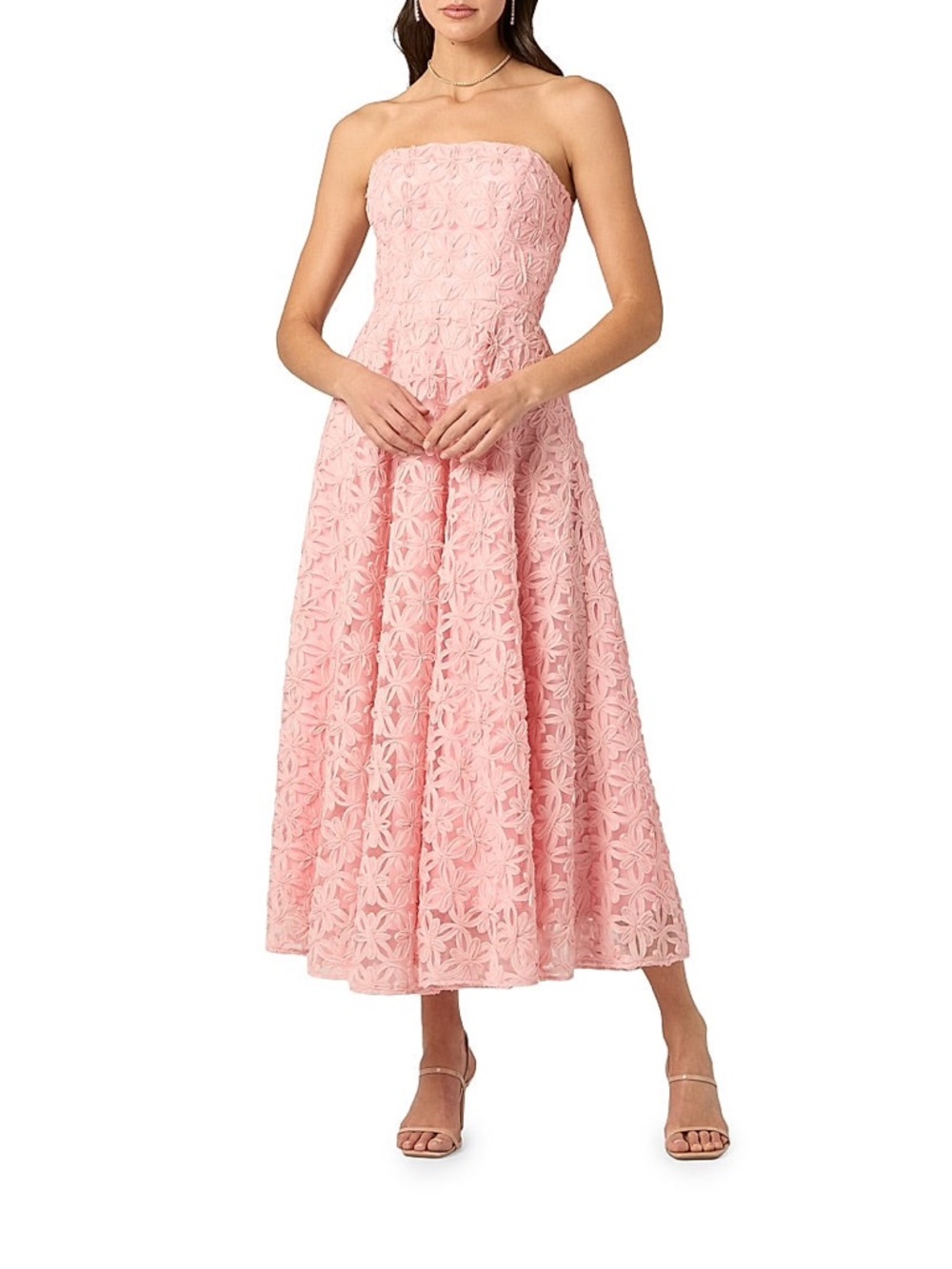 Shoshanna Miller Floral Mesh Maxi Dress